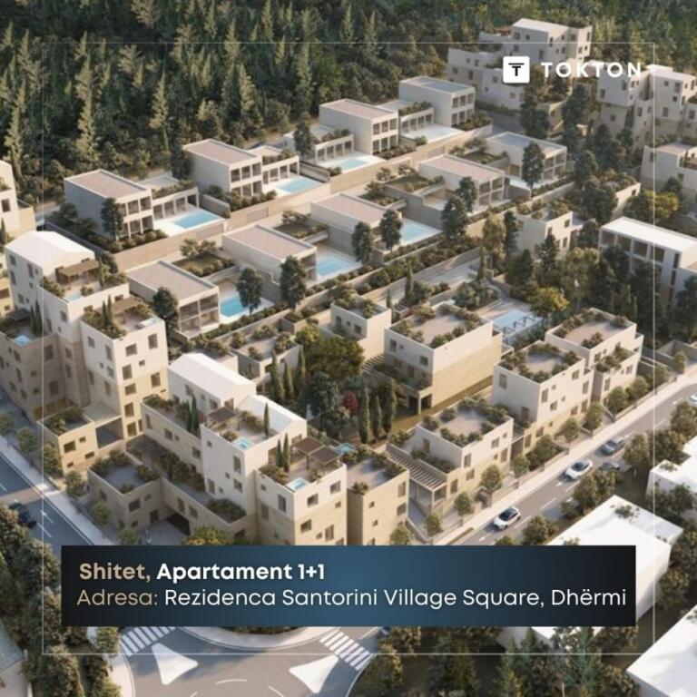 Apartment 1+1 for sale in Dhërmi – Santorini Village Square