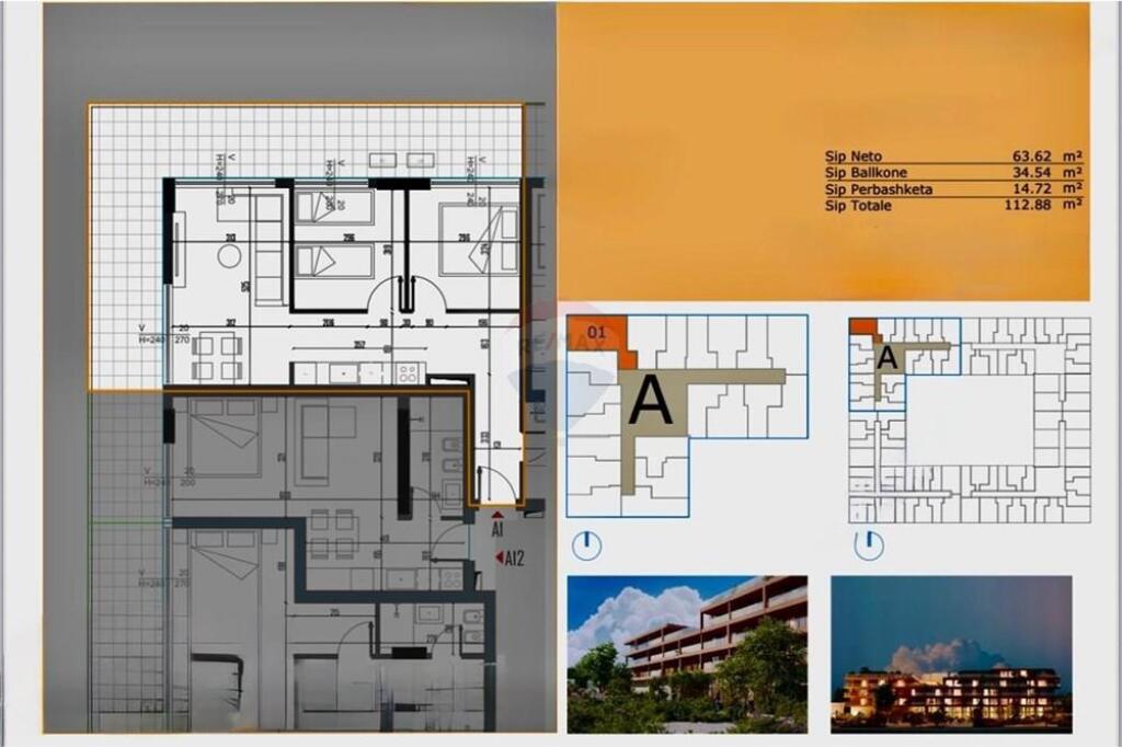 APARTAMENTE 2+1 PER SHITJE NE GOLEM