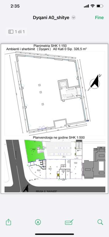 SPACE FOR RENT ON KAVAJA STREET BY THE ROAD
