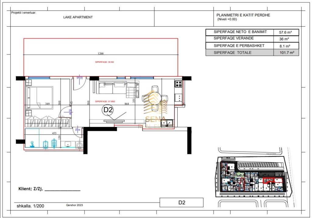 Shitet Apartament 1+1+Verande, Kopshti Zoologjik, 135,000 Euro-0692061134