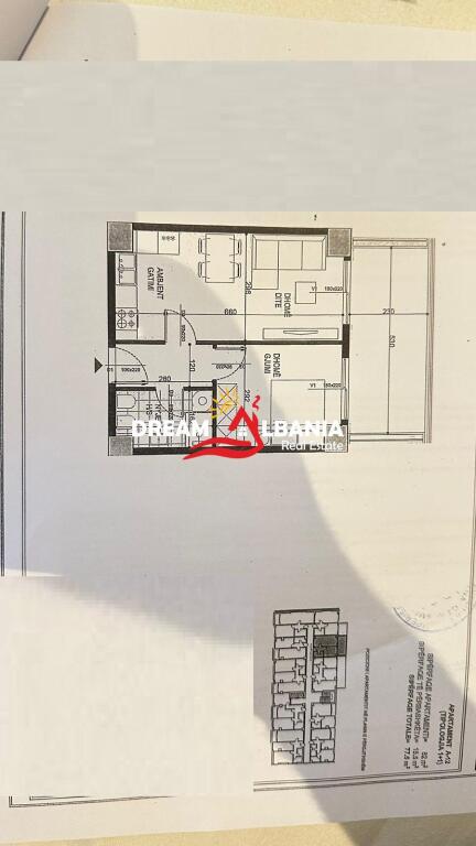 Apartament 1+1 ne shitje tek Fusha e Aviacionit, prane Shkolles “Dhora Leka” (ID 41111074)