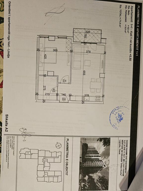 Apartment 1+1 with balcony for sale in Aura Residence.