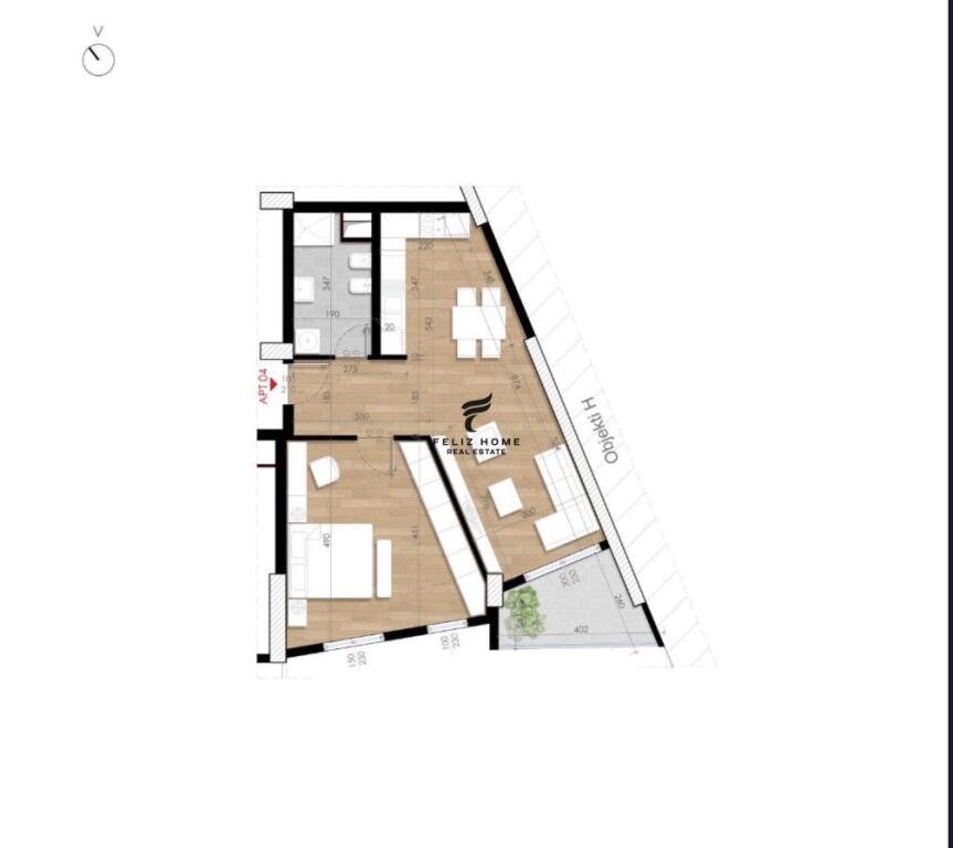 APARTMENT FOR SALE 1+1 TURDIU COMPLEX 137,000 EURO