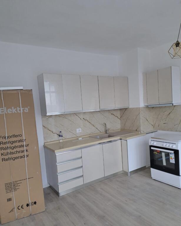 A 1+1 apartment with parking is available at the end of the new boulevard, Baron complex, Dine Hoxha street.