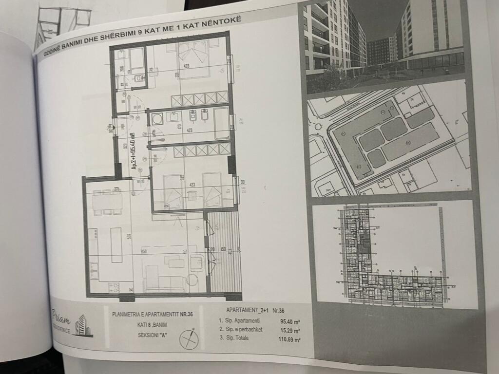 Apartment 2+1+2 for sale in Kamez