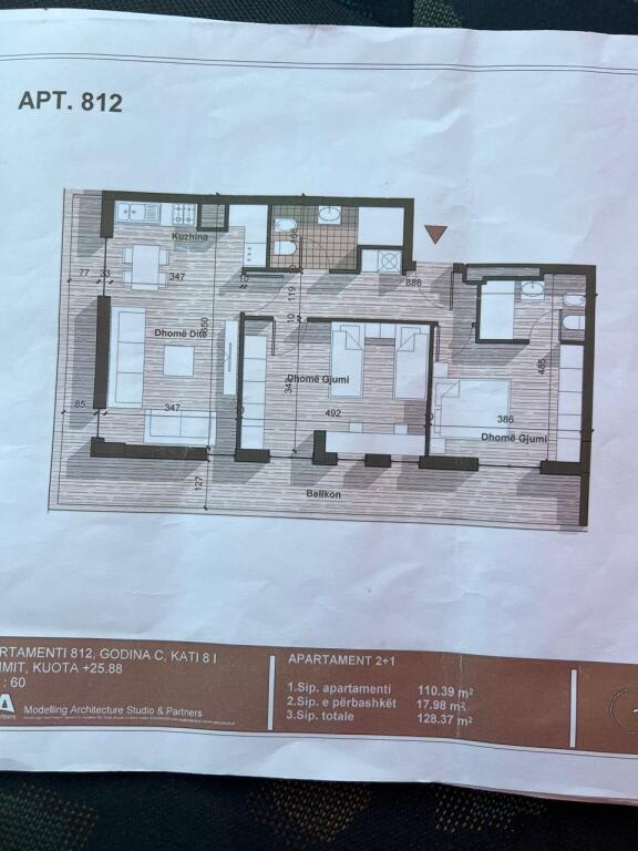 Apartment 2+1+2 for sale at Univers City.
