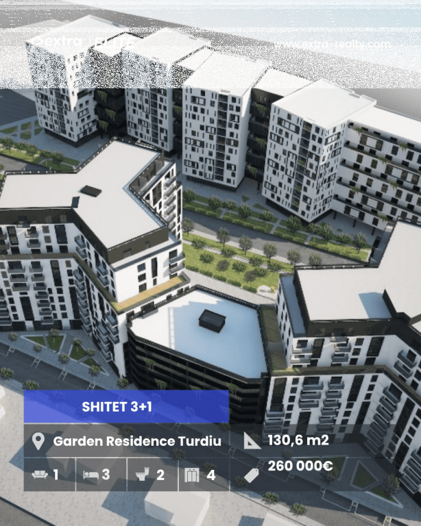 FOR SALE 3+1 GARDEN RESIDENCE TURDIU