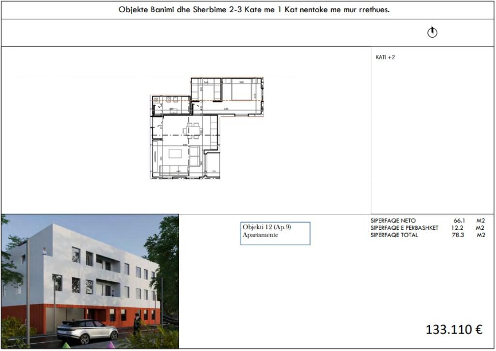 1+1 Apartment for sale in Mjull Bathore