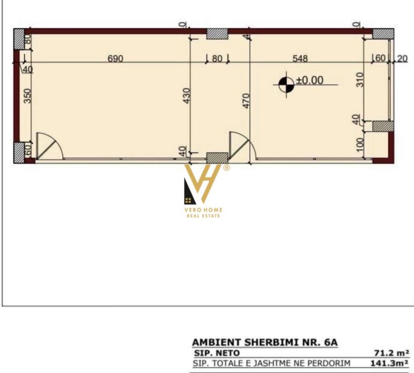 FOR SALE 142M2 SPACE IN PORCELAIN 450,000 EURO