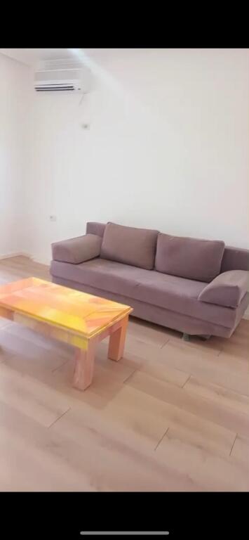 An apartment is for rent 1+1 at 21 Dhjetori for 450 euros.