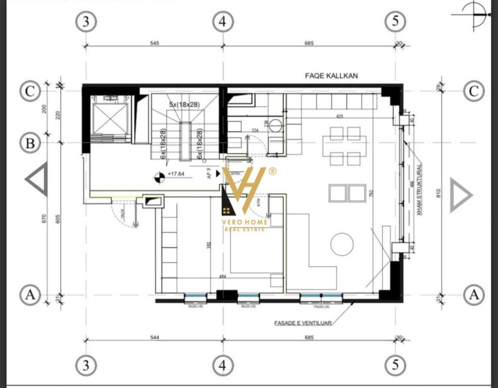 OFFICE FOR RENT 156 M2 ON KAVAJA STREET 2,500 EURO