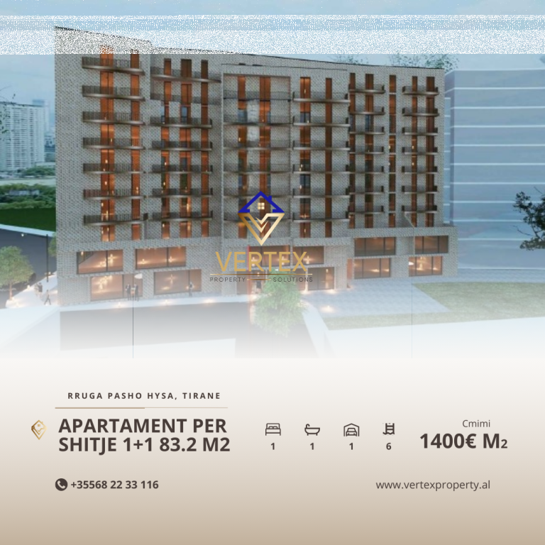 Apartament 1+1 për Shitje ne lagjen e Ali Demit.
