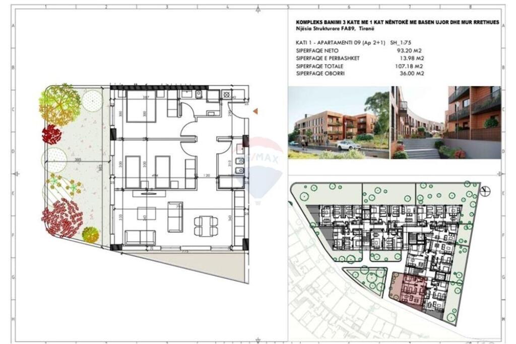 Apartament 2+1+ oborr ne shitje TEG