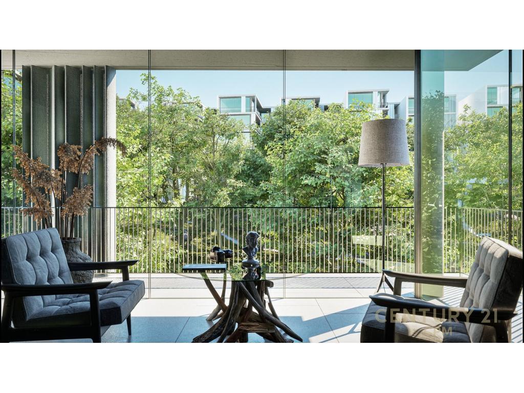FOR SALE APARTMENT 2+1+2 WITH BALCONY AND YARD IN THE BY LONG HILL RESIDENCE