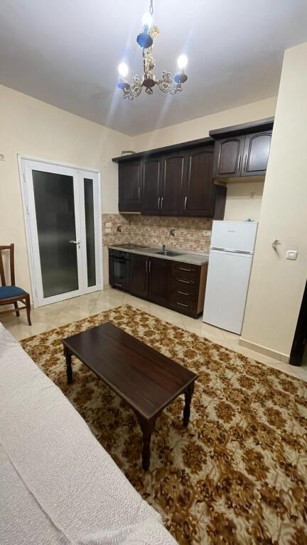 A 1+1 apartment is available for rent on Jordan Misja Street, Rreli Street.
