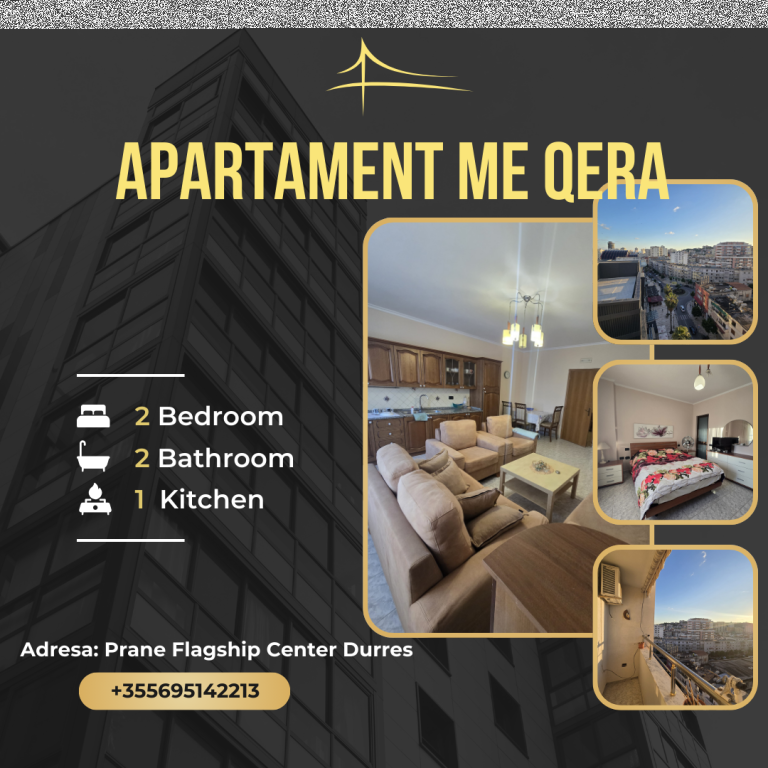 APARTAMENT 2+1+2 RENT 📍 FLAGSHIP, DURRES ☎️ 069 51 42 213