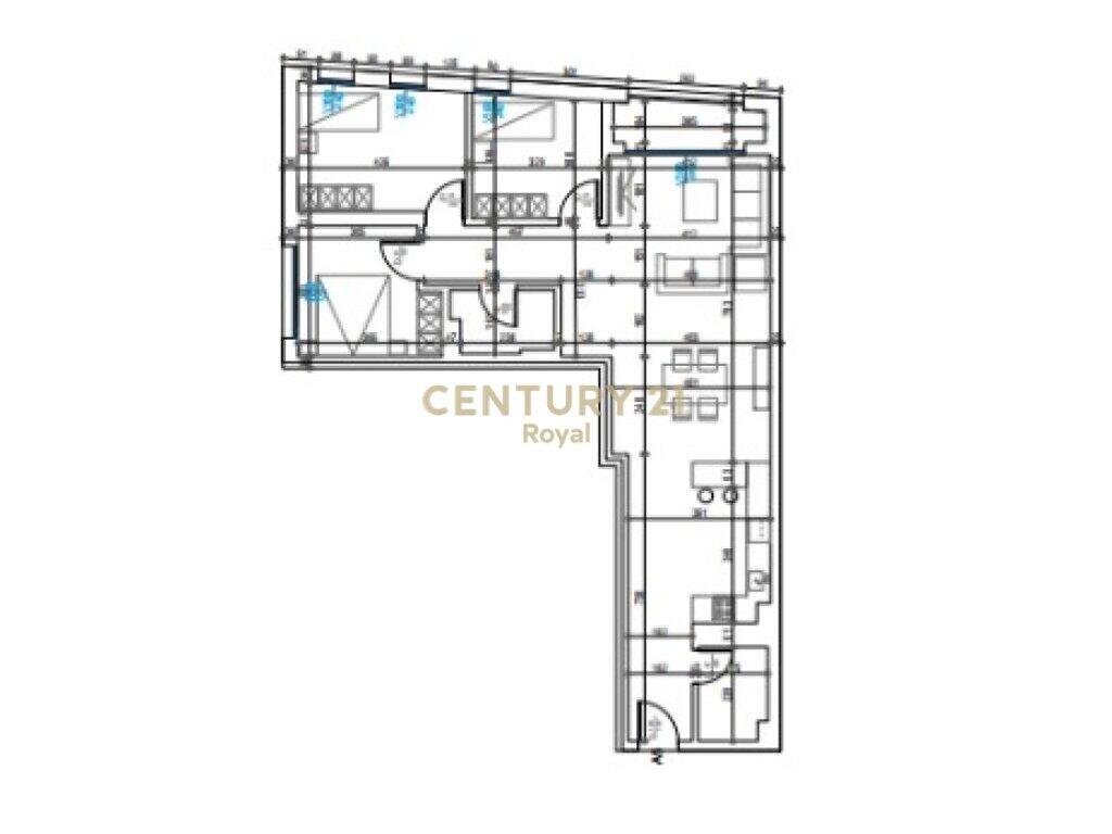 3+1+2 apartment for sale by the Dry Lake!
