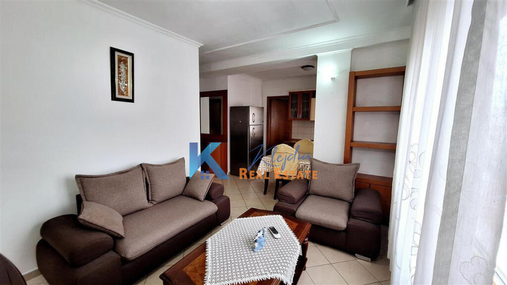 1+1 apartment for rent on Barrikadave Street, near Sami Frasheri High School.