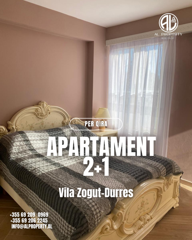 2+1 Apartment for Rent Vila Zogut - Durres