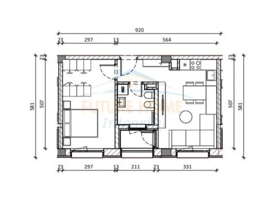 In vendita, Appartamento 1+1, Complesso Kadiu, Tirana.