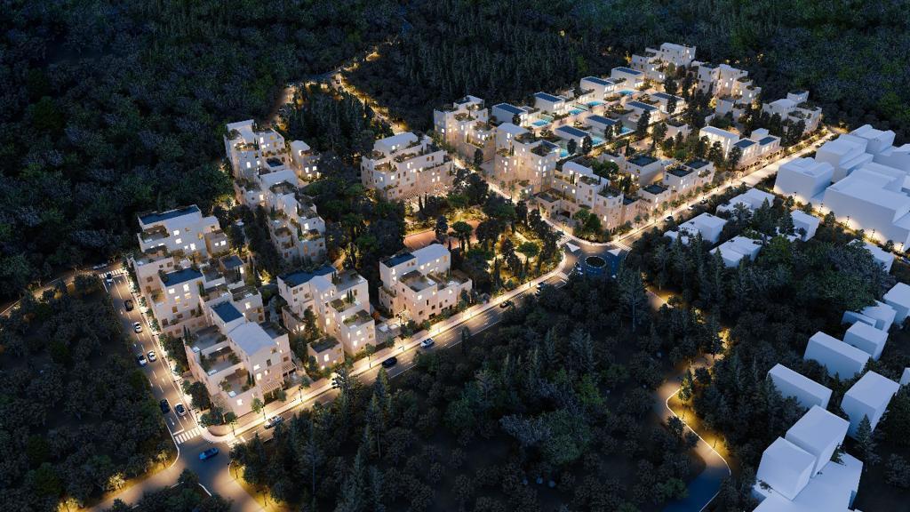For sale, Apartment 1+1. Santorini Village Square Residence, Dhërmi.