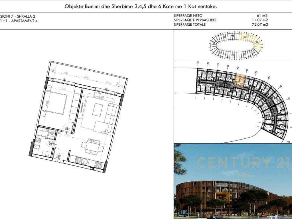 FOR SALE APARTMENT 1+1 AT "RESIDENCA EON" in GOLEM!