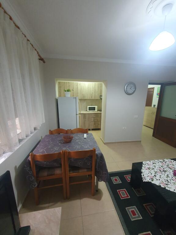 The road of Durrës, near Hotel Colosseo, an apartment 2+1 is for rent, furnished. 600 Euro.