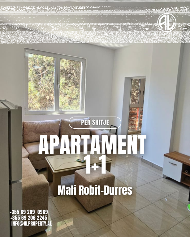 For sale Apartment 1+1 Mali Robit Durres