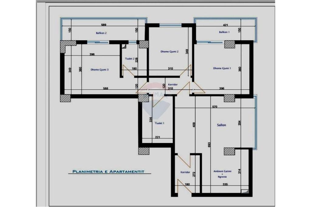 APARTAMENT 3+1+2 PËR SHITJE, KOMUNA E PARISIT !!