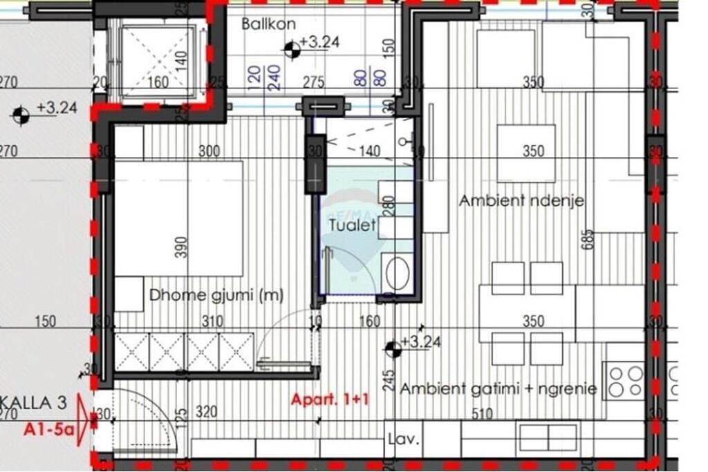 APPARTAMENTO 1+1 IN VENDITA A FARKE!