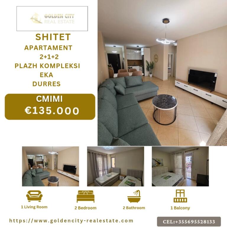 Appartamento in vendita 2+1+2 nella Spiaggia Complesso "Eka" Durazzo