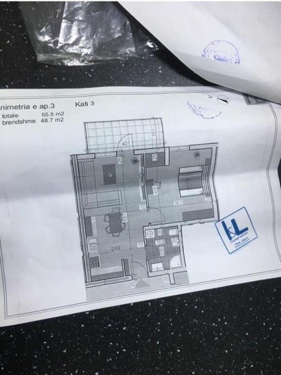 FOR SALE APARTMENT 1+1 55M2 UNAZA E MADHE SHKOZE
