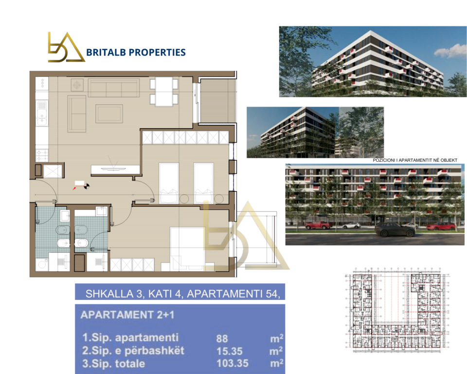 OCCASION – Apartment 2+1 for sale in Kamëz