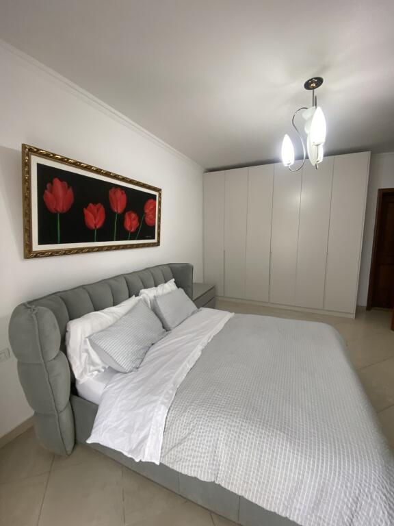 1+1, furnished, in the block.