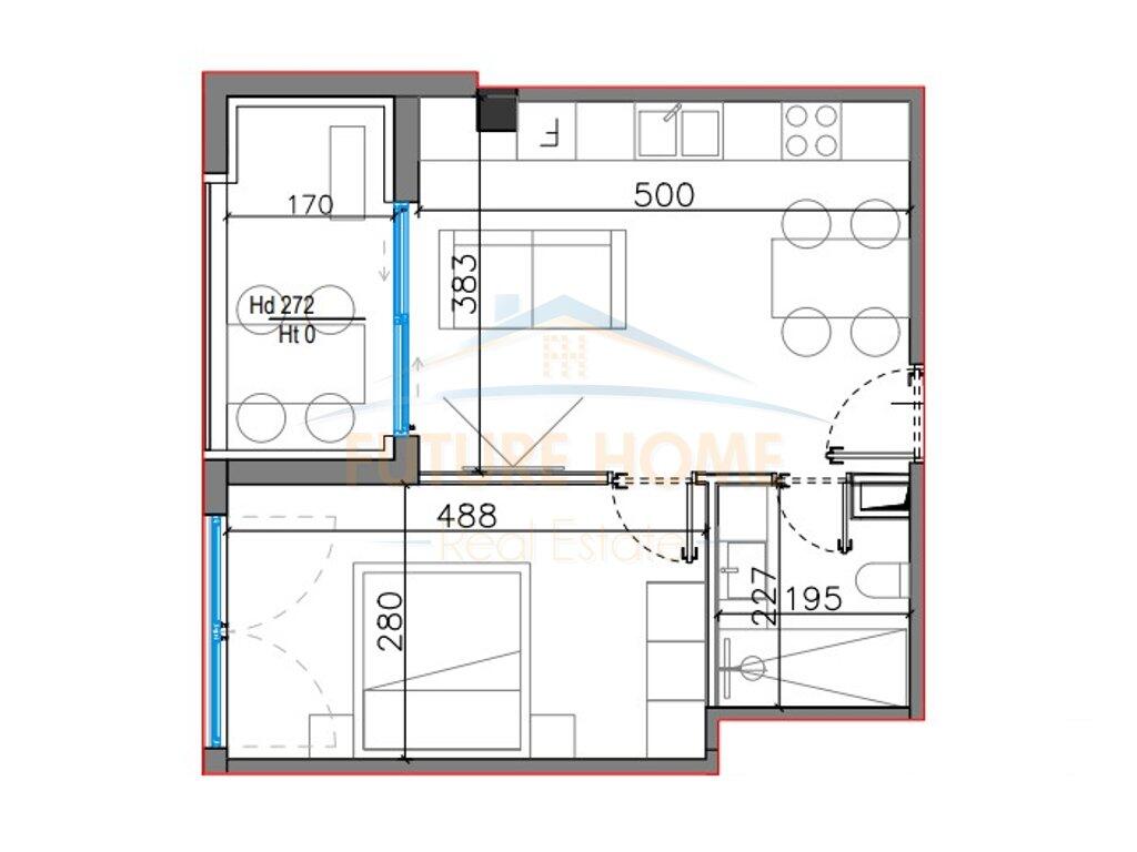 For sale Apartment 1+1, Santorini Residence II, Dhermi