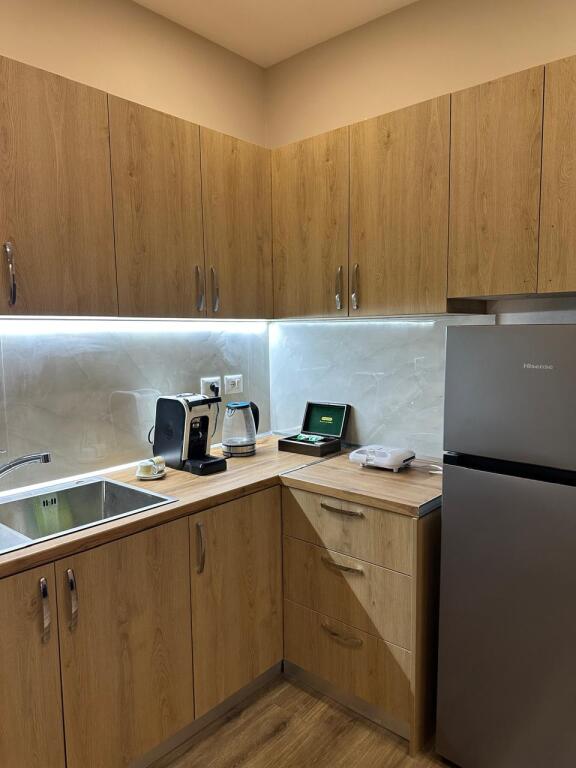 At the New Bazaar, Riza Jasa Street, an apartment 1+1 is for rent, furnished.
