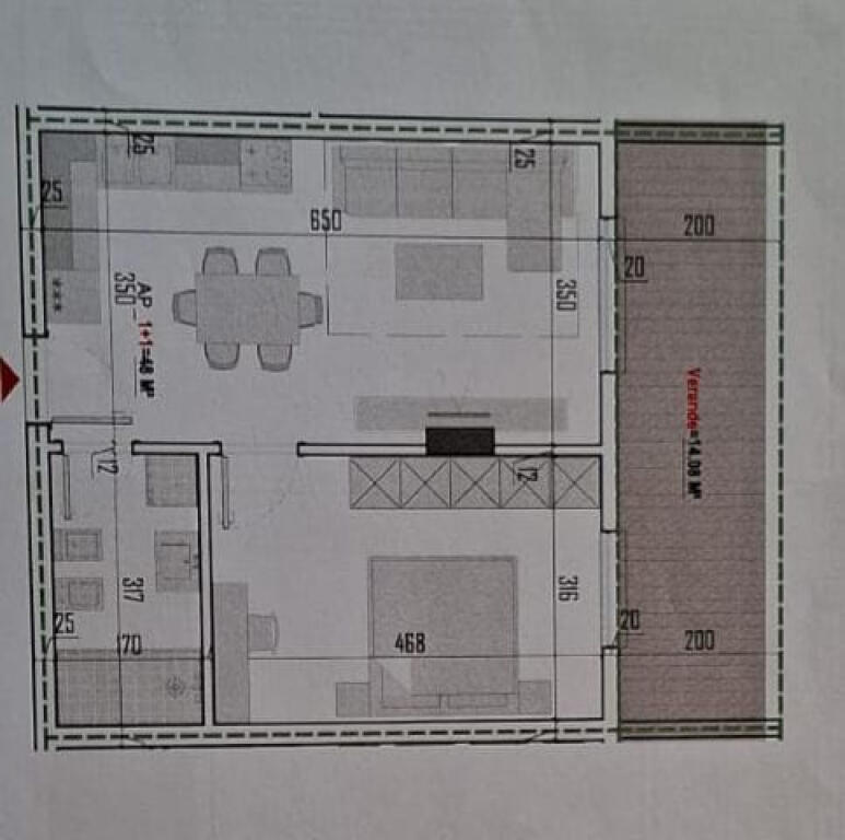 Appartamento in Vendita 1+1 a Paskuqan (ID B110447) Tirana.