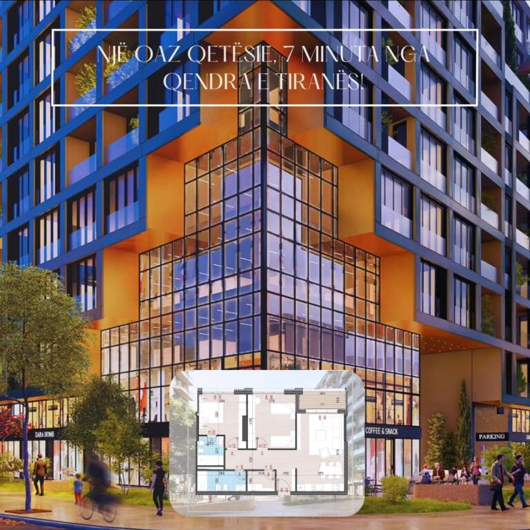 Apartment 1+1 for sale in the center of Tirana at Scanderbeg Residence!!!!