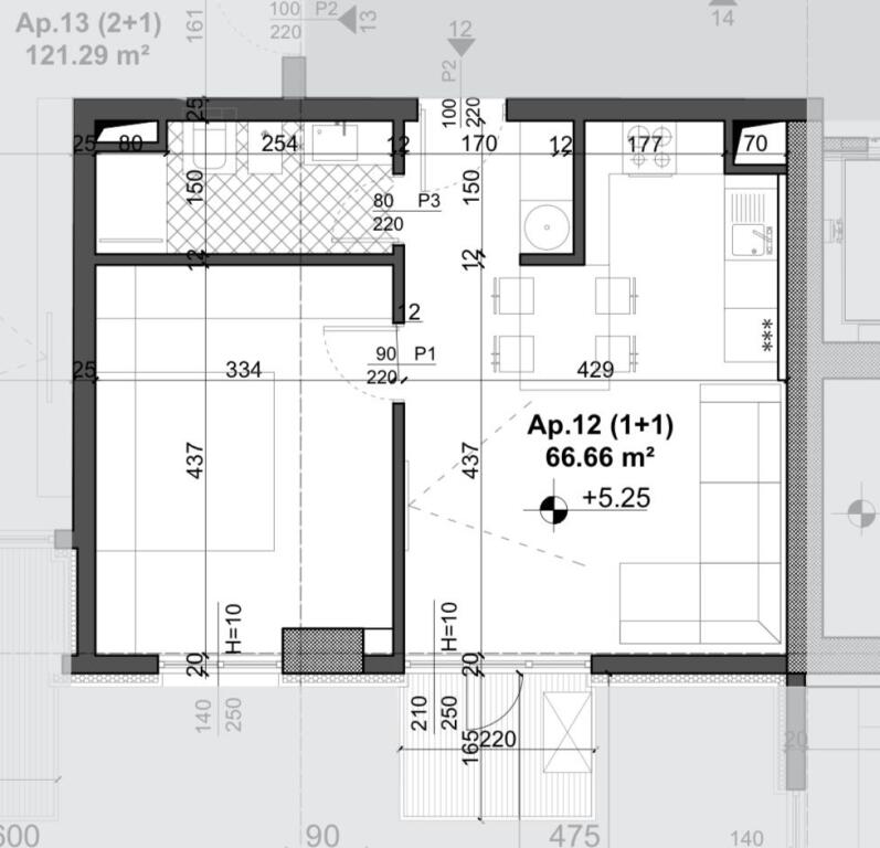Shitet apartament 1+1 tek fusha aviacionit. Rezidenca Mei’s