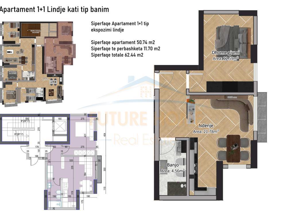 Shitet, Apartament 1+1, Rruga e Barrikadave, Tiranë