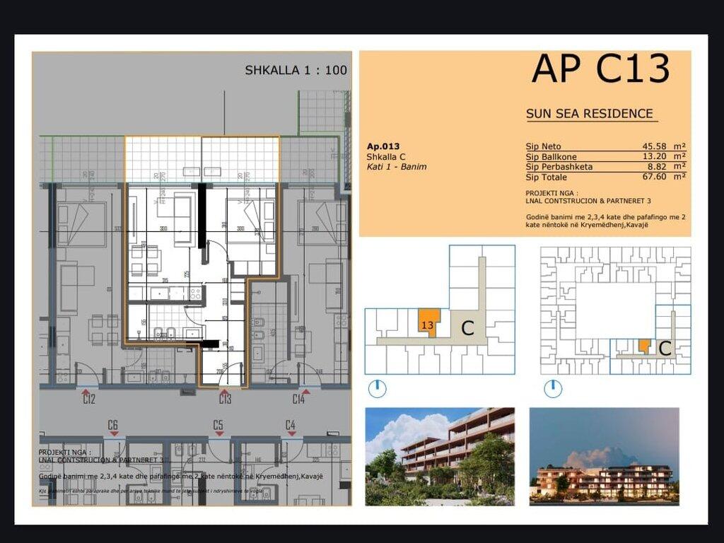 FOR SALE APARTMENT 1+1 IN THE NEW RESIDENCE IN GOLEM, SUN SEA RESIDENCE!! PAYMENT INSTALLMENT OPTION!!