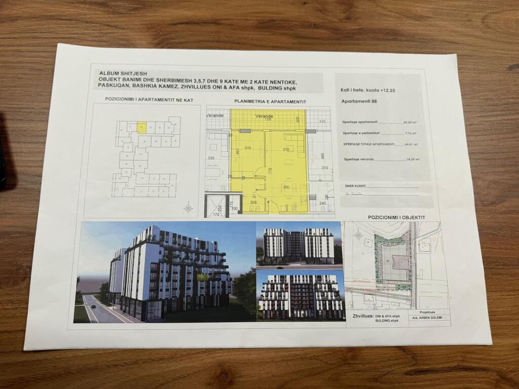 For sale 1+1+Veranda Paskuqan Belfiore