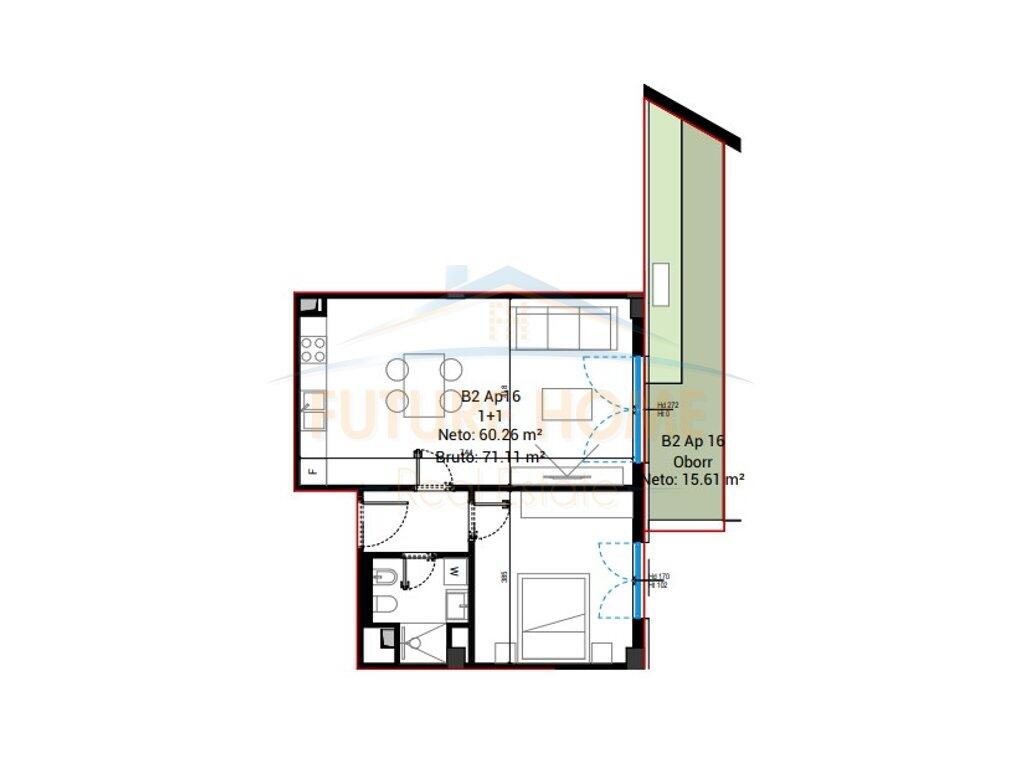 For sale, Apartment 1+1, Santorini 2 Residence