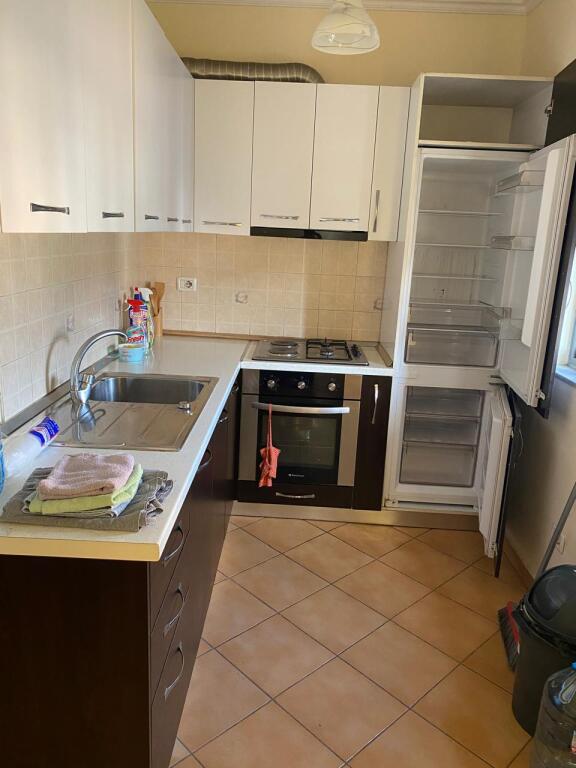 A few minutes away from Pallati me Shigjeta, an apartment 2+1+2 is for rent, furnished.