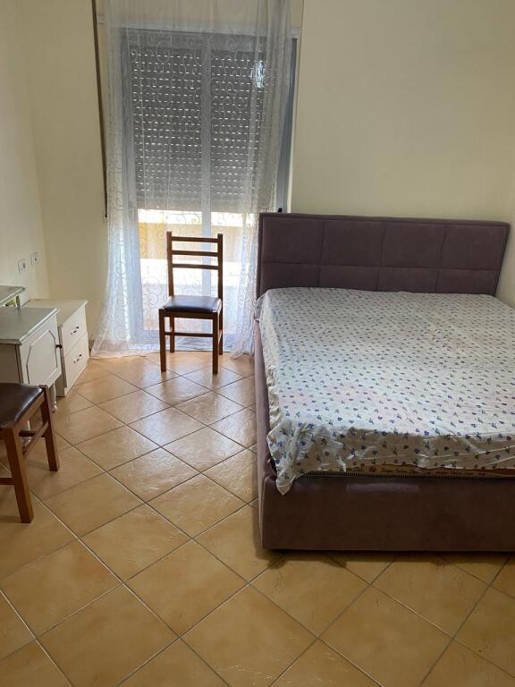 A few minutes away from Pallati me Shigjeta, an apartment 2+1+2 is for rent, furnished.