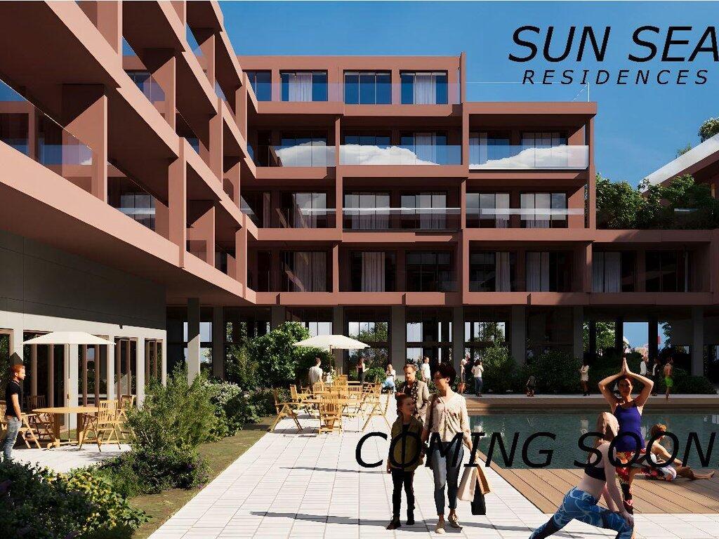 FOR SALE STUDIO IN THE NEW RESIDENCE IN GOLEM, SUN SEA RESIDENCE!! PAYMENT OPTION IN INSTALLMENTS!!