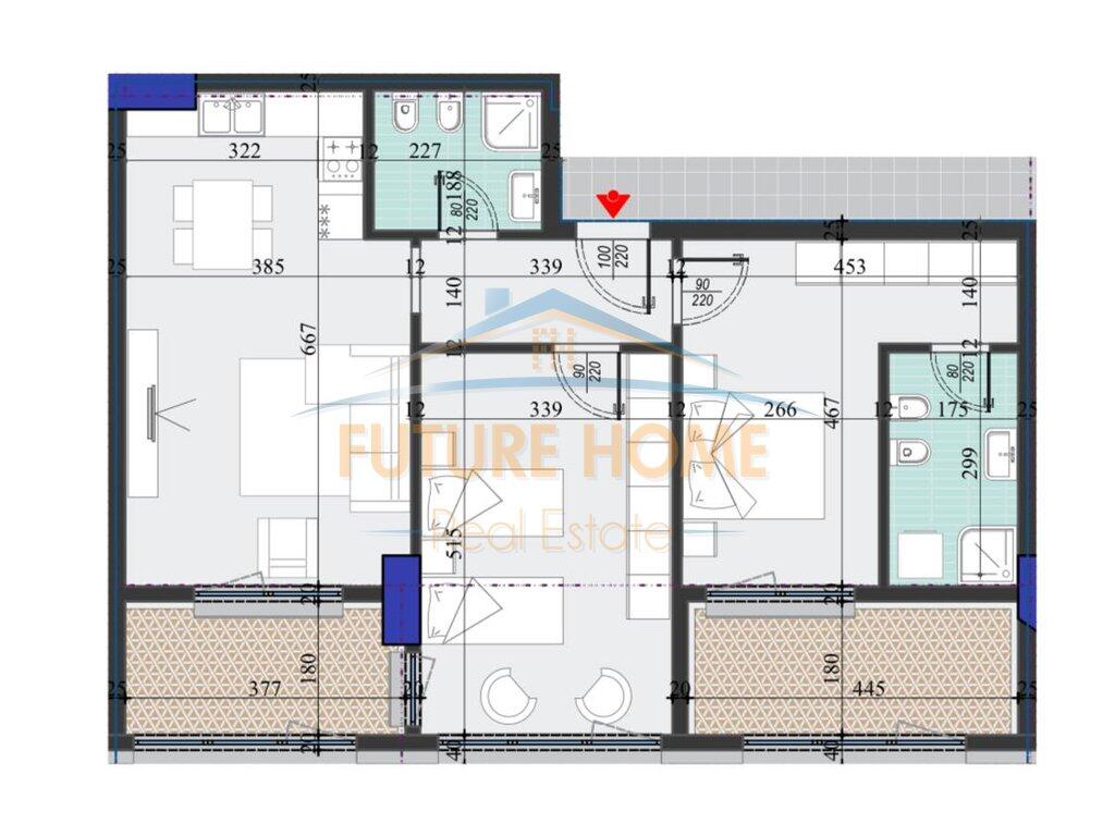 For sale, Apartment 2+1, Colonnade Building, Dritan Hoxha Street