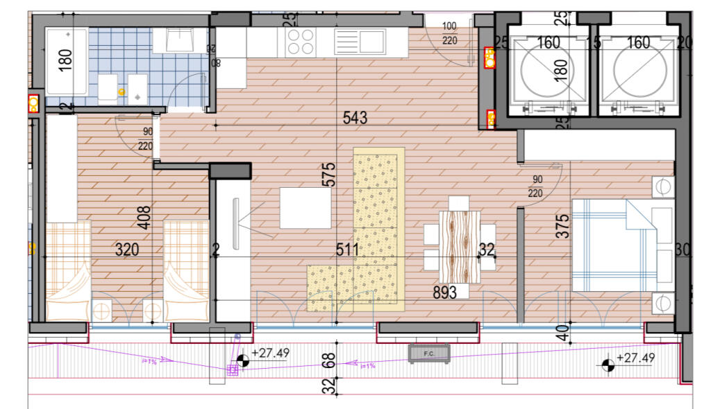 Shitet apartament 2*1 📍 Fusha e Aviacionit. 95 M2.