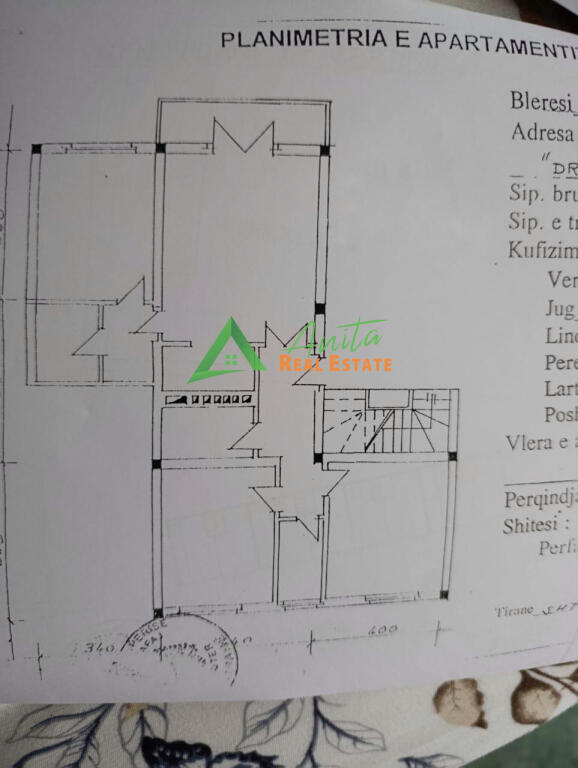 For sale Apartment 3+1, Tiranë e Re, near the school "26 Nëntori"