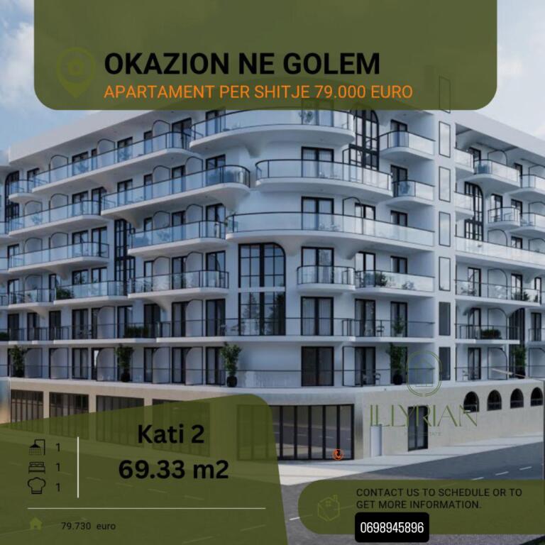 Apartment for sale 1+1 Golem